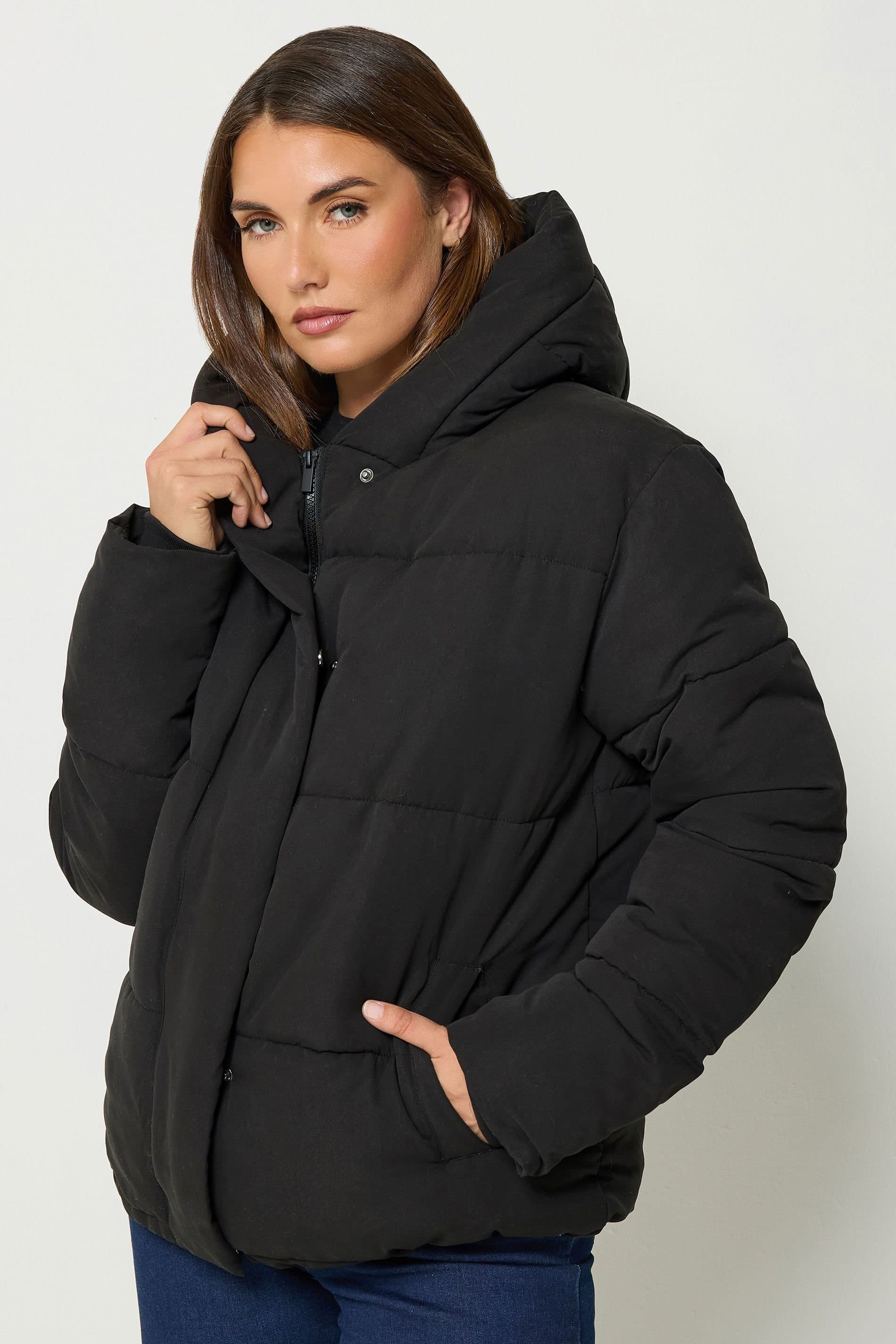 Long Tall Sally Long Tall Sally Women's Tall Padded Coat in Black