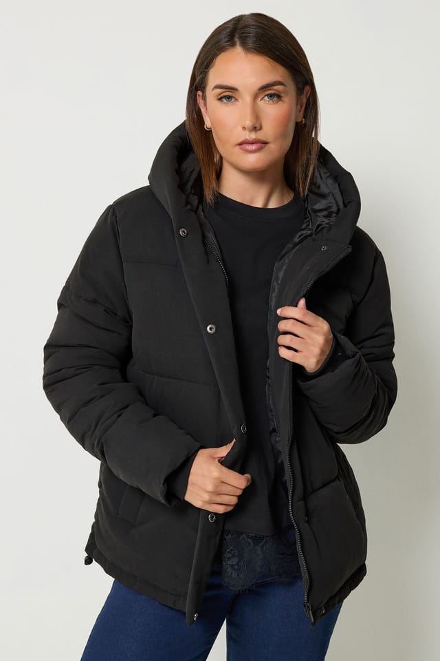 Long Tall Sally Long Tall Sally Women's Tall Padded Coat in Black - 3