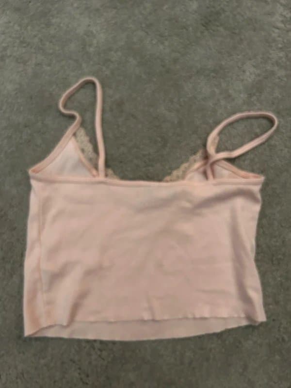 Topshop Pink lace cami