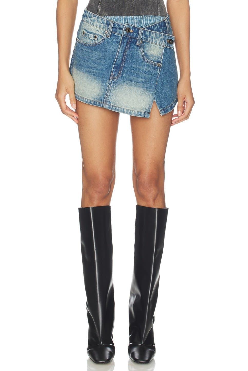revolve Two-Piece Denim Skirt