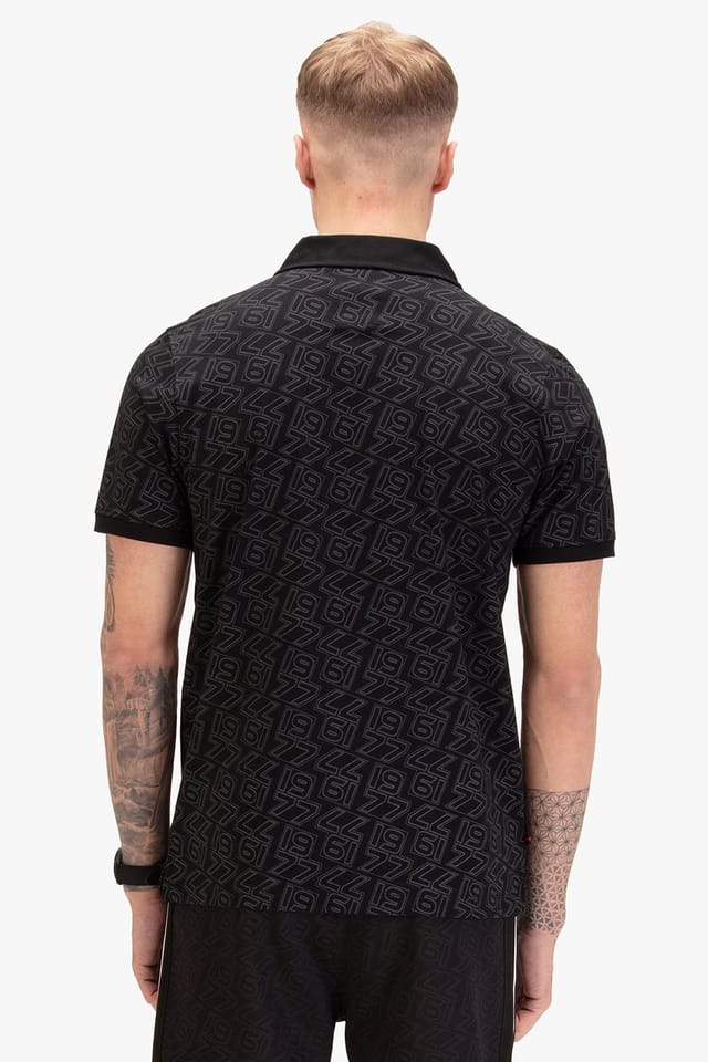 Luke 1977 Luke 1977 Men's Totti Polo in Black - 2