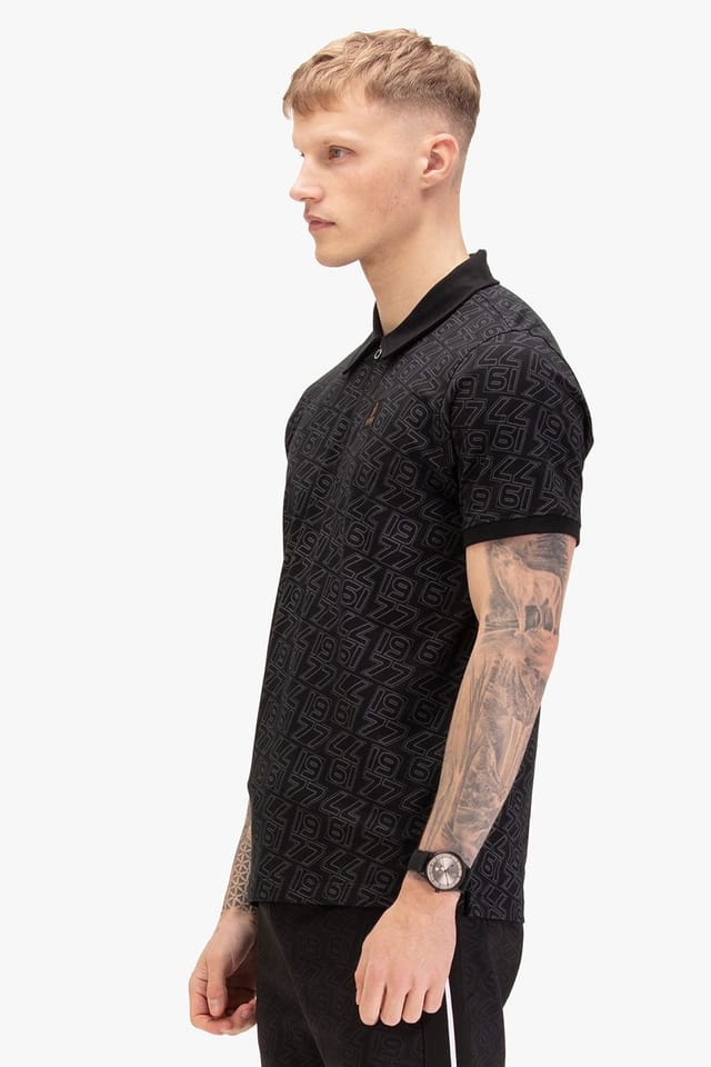 Luke 1977 Luke 1977 Men's Totti Polo in Black - 3