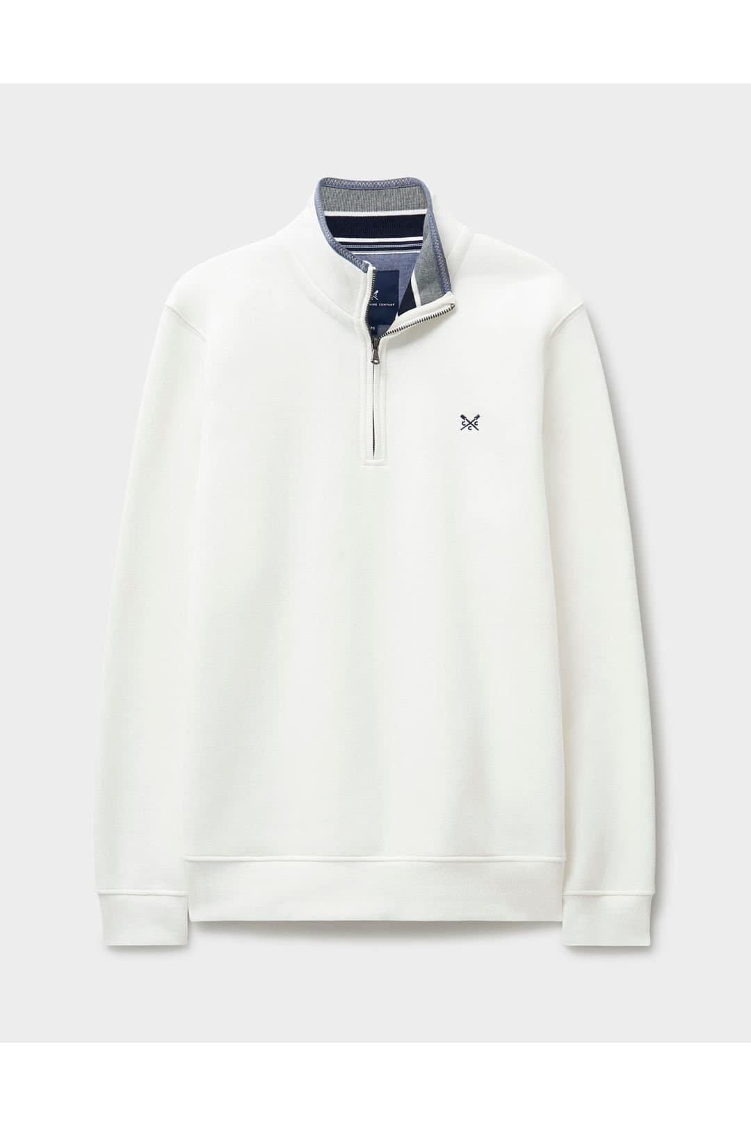 Crew Clothing Crew Clothing Men's Classic Half Zip Sweat Snow White