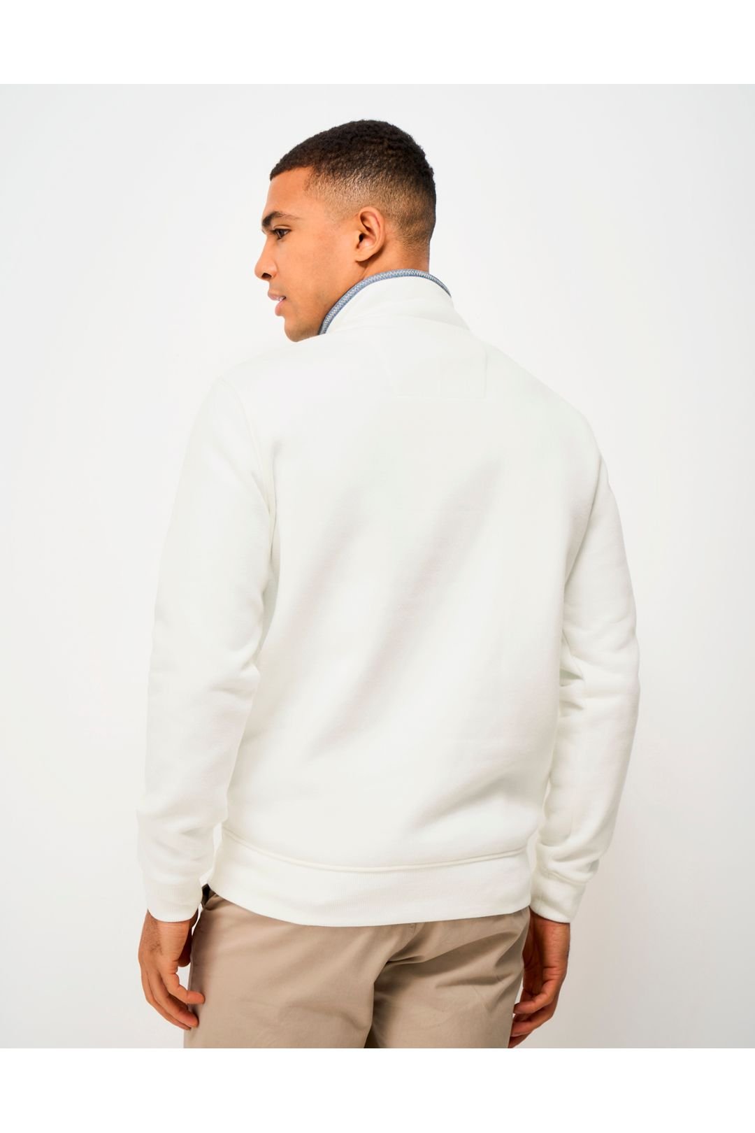 Crew Clothing Crew Clothing Men's Classic Half Zip Sweat Snow White - 4