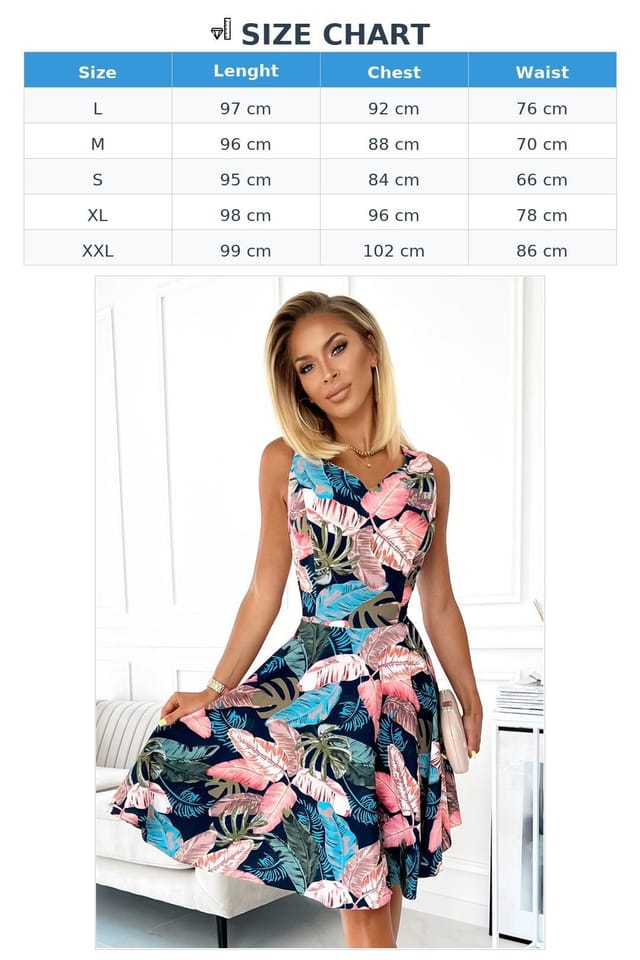 Love Lace Love Lace Women's Heart Neck Evening Dress Navy Pink Leaf - 3