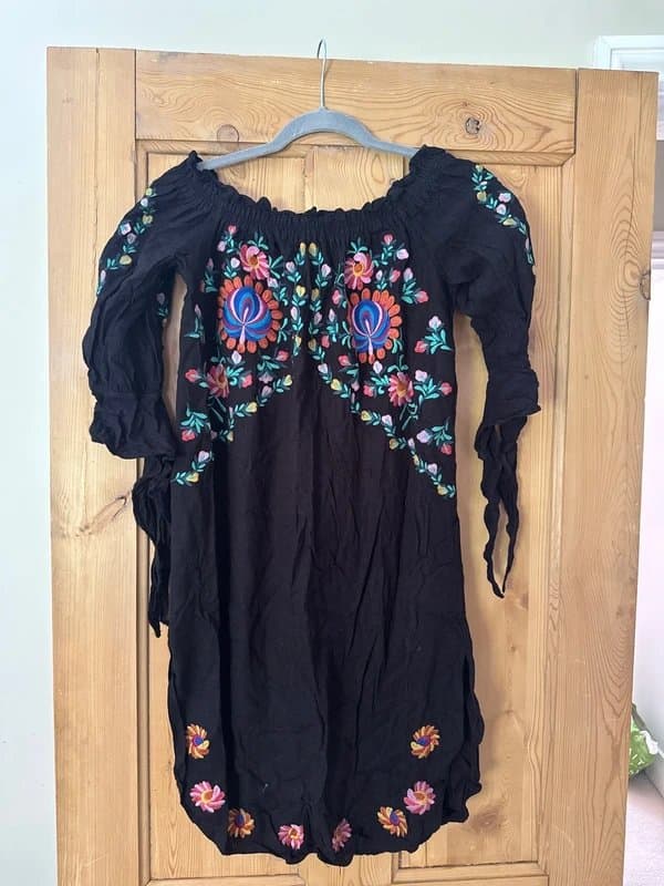 Never Fully Dressed Never Fully Dressed embroidered mid dress