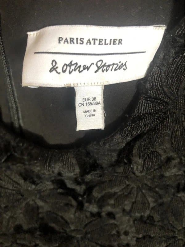 & Other Stories & other stories Paris atelier lace embroidered mini dress -