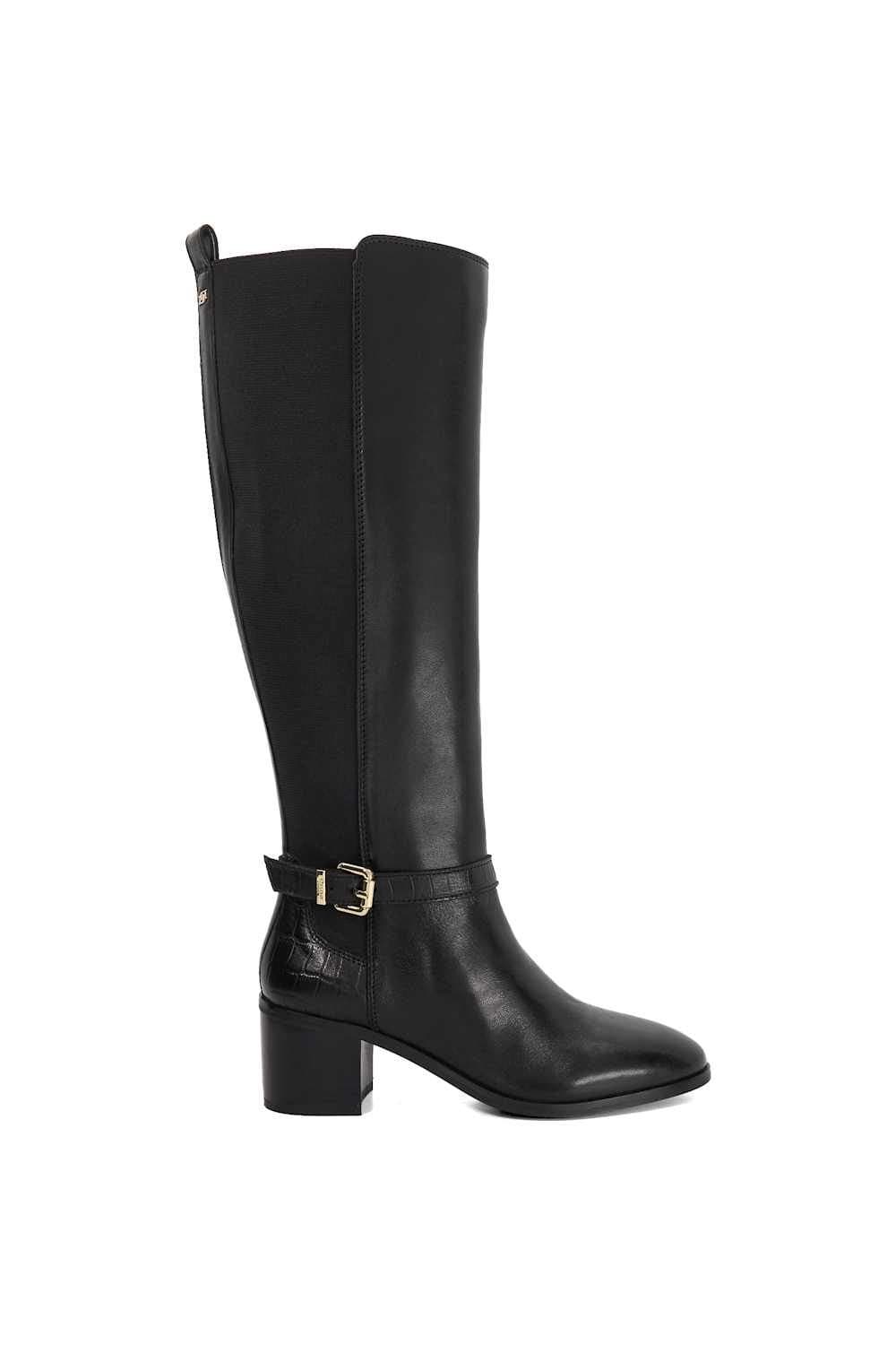 Dune London Dune London Women's 'Tilbys' Leather Knee High Boots in Black
