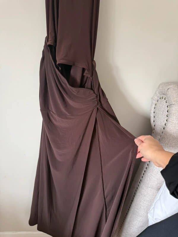 ASOS ASOS brown halter maxi dress