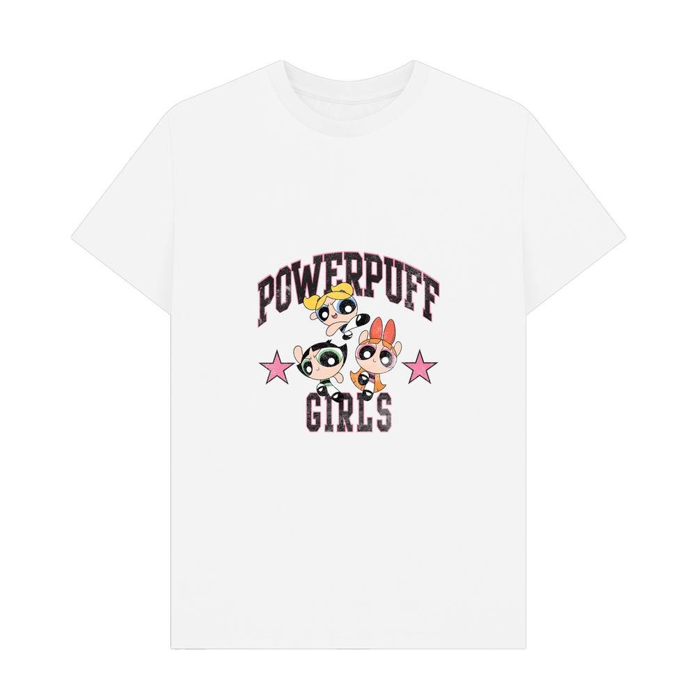 Powerpuff Girls Powerpuff Girls Men's Logo T-Shirt in White - 1