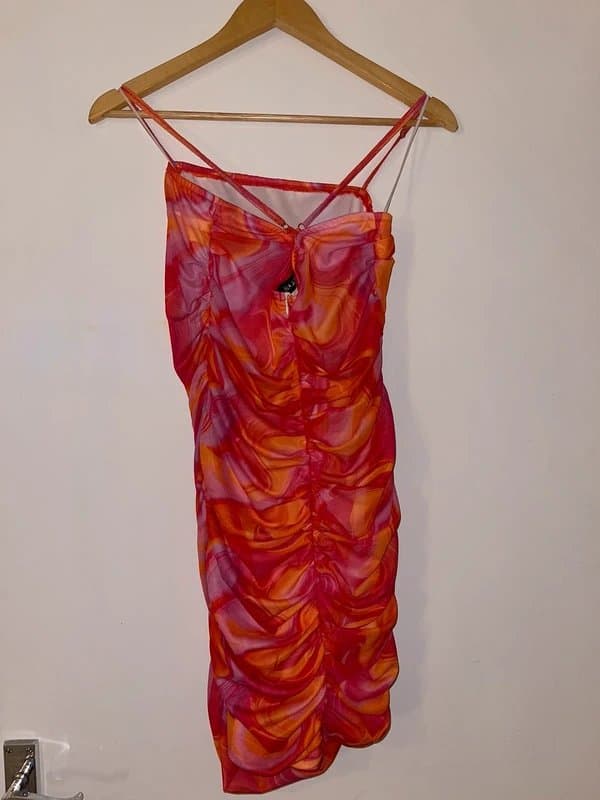 ASOS ASOS bright ruched dress