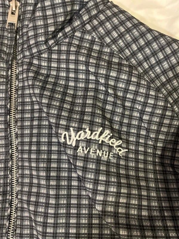 Bershka technical check jacket Bershka