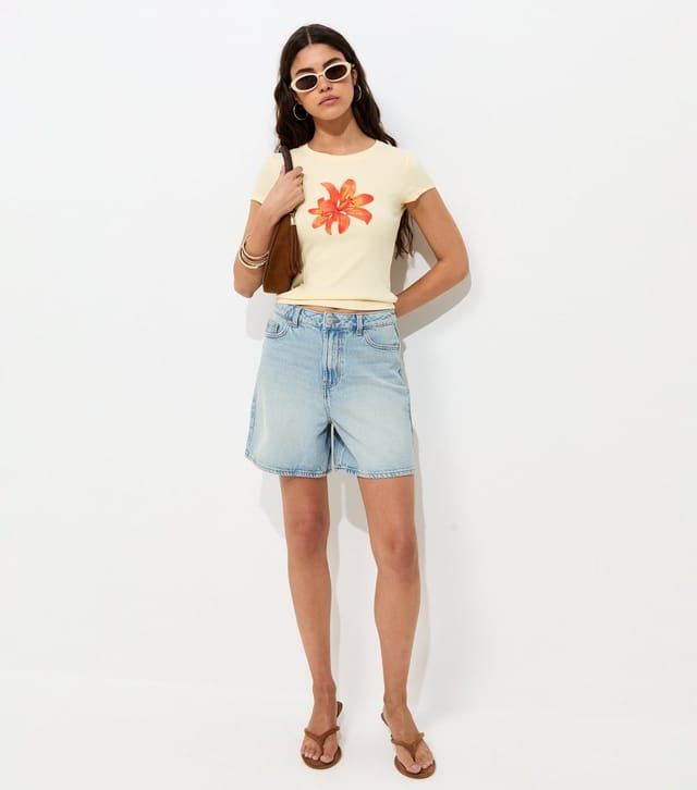 New Look Women's Light Blue Denim Shorts New Look - 2