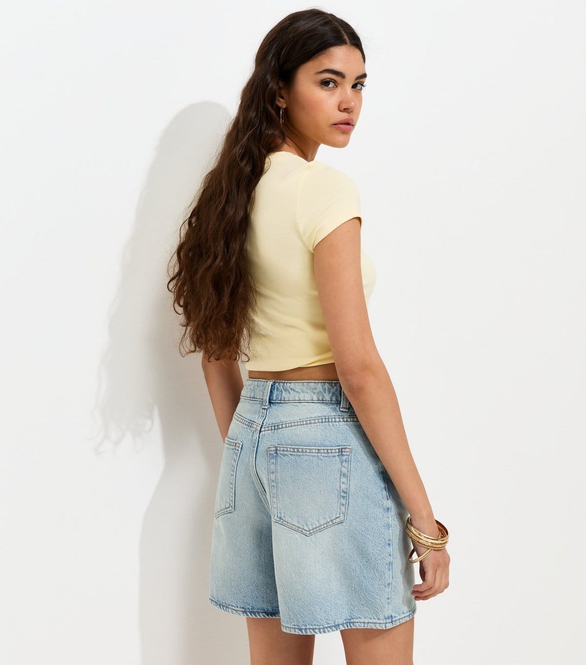 New Look Women's Light Blue Denim Shorts New Look - 4