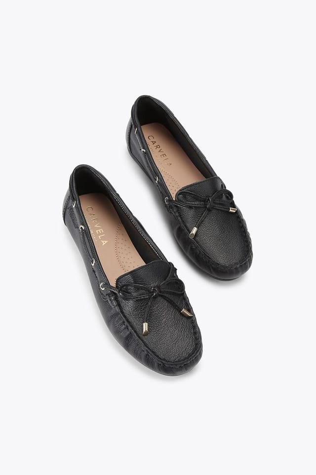 Carvela Carvela Women's 'Barca Loafer' Leather Flats in Black - 2