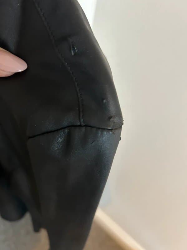 New Look New Look Faux leather waterfall Jacket - size 10