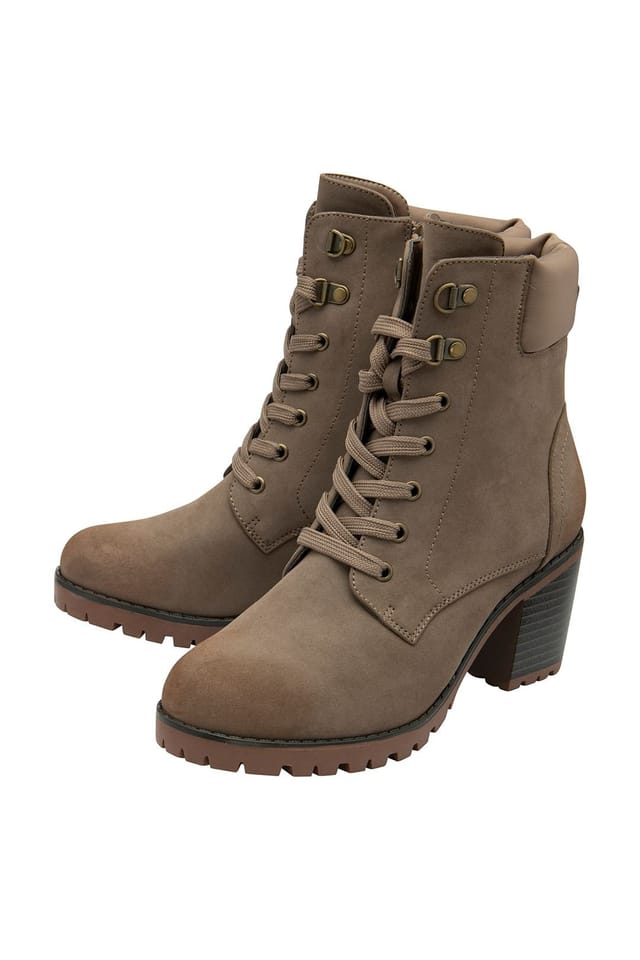 Lotus Lotus Women's 'Gene' Heeled Ankle Boots in Taupe - 2