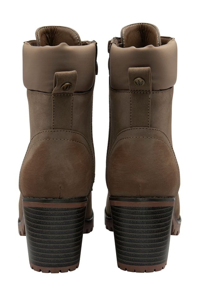 Lotus Lotus Women's 'Gene' Heeled Ankle Boots in Taupe - 3