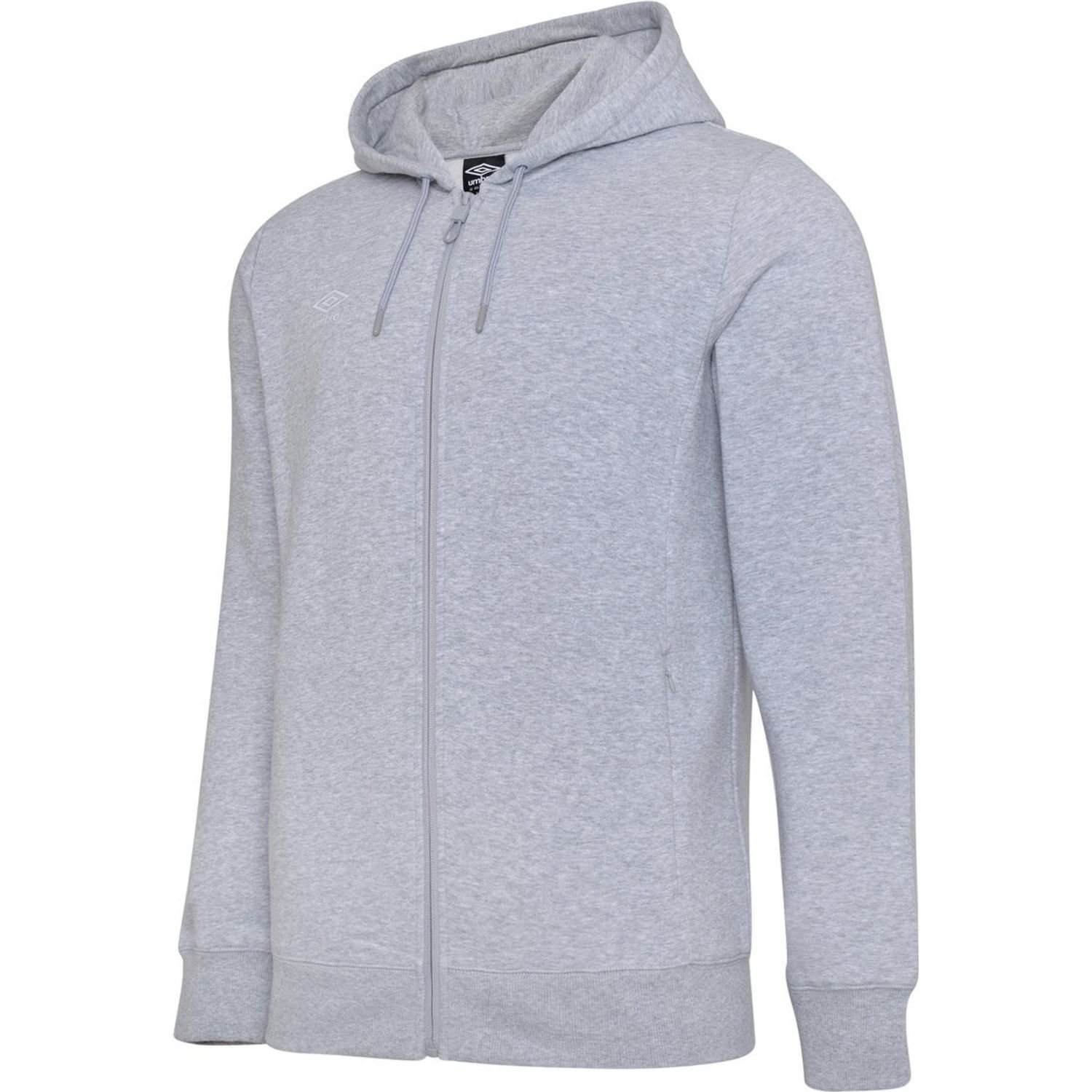 Umbro Umbro Men's Club Leisure Full Zip Hoodie in Pale Grey - 3