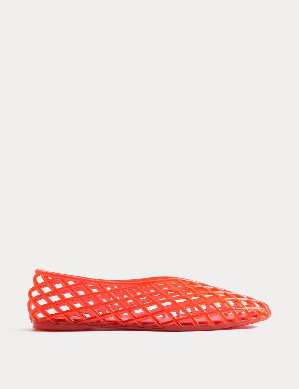 Marks & Spencer M&S Flat Jelly Shoes Orange - 1