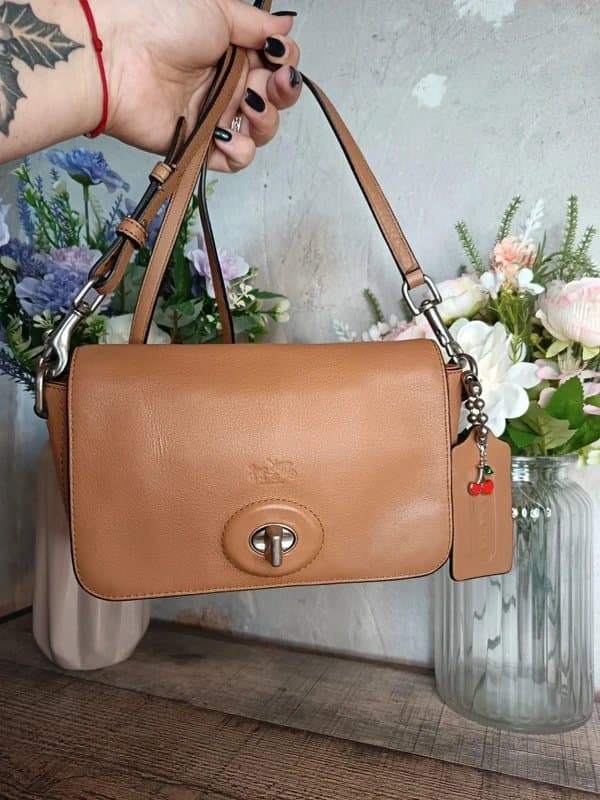 Coach Coach Tan Brown Bleecker Penny Shoulder Crossbody Bag