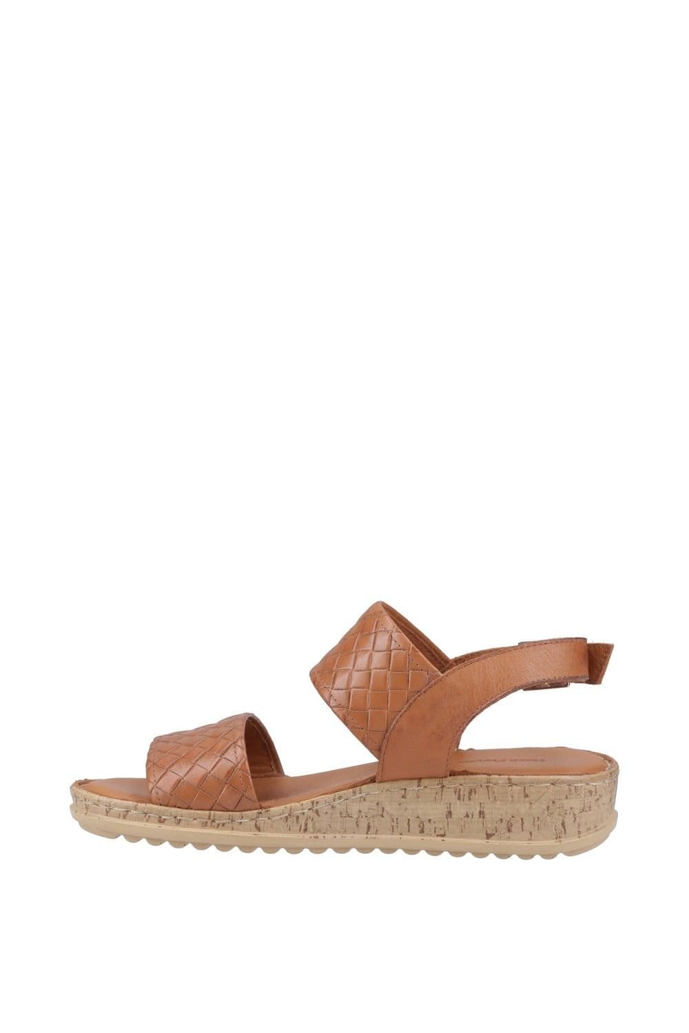 Hush Puppies Hush Puppies Women's Ebony Wide Fit Sandal in Tan - 4