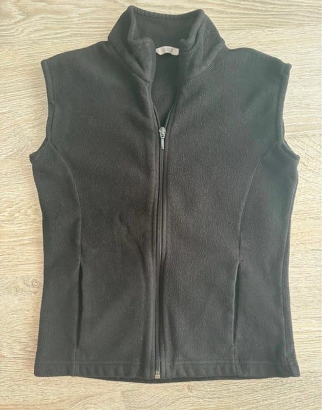 Marks & Spencer Marks & Spencer M&S Black Fleece Gilet Bodywarmer UK 10 Zip Up Outdoor Casual Lightweight