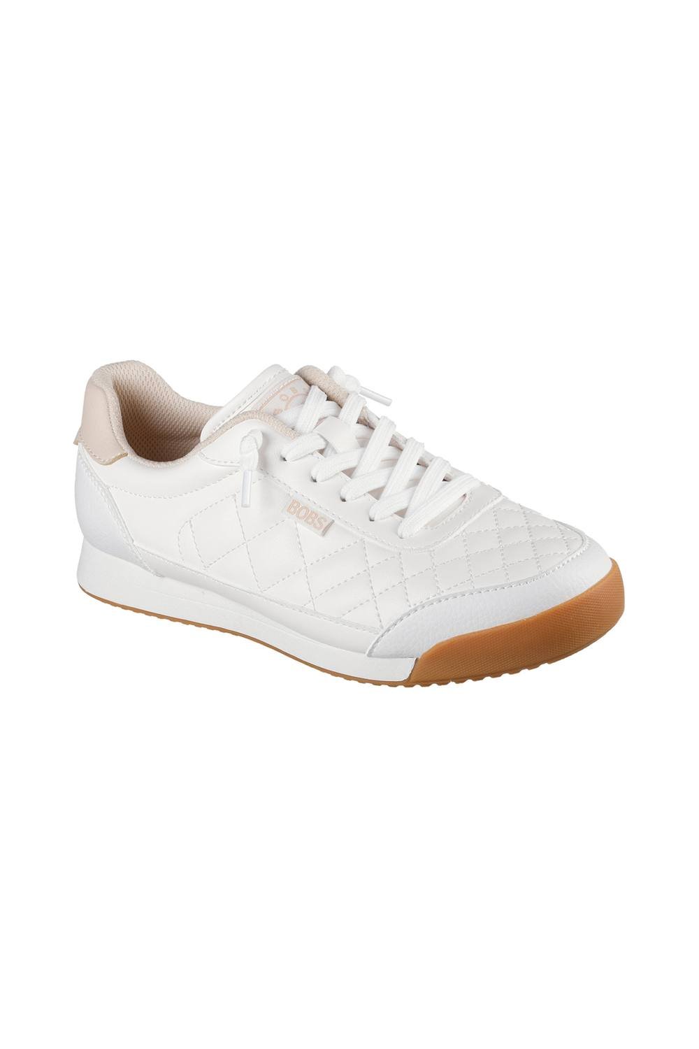 Skechers Skechers Women's BOBS BILLIE WILD COMFORT Quilted Faux Lace Sneaker White - 2