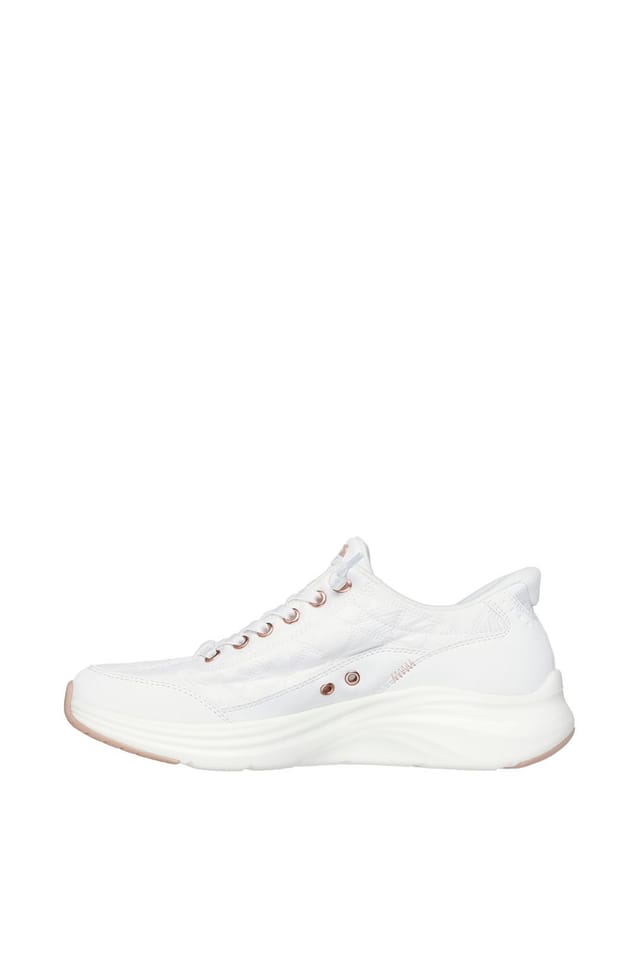 Skechers Skechers Women's CONTOUR FOAM GOLDEN HOUR Cozy Fit Knotted Bungee Slip-Ins White - 3