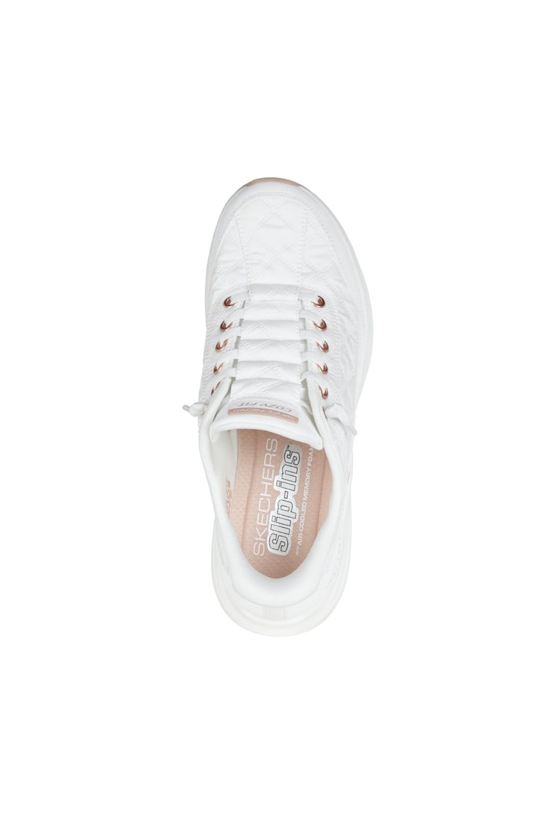 Skechers Skechers Women's CONTOUR FOAM GOLDEN HOUR Cozy Fit Knotted Bungee Slip-Ins White - 4