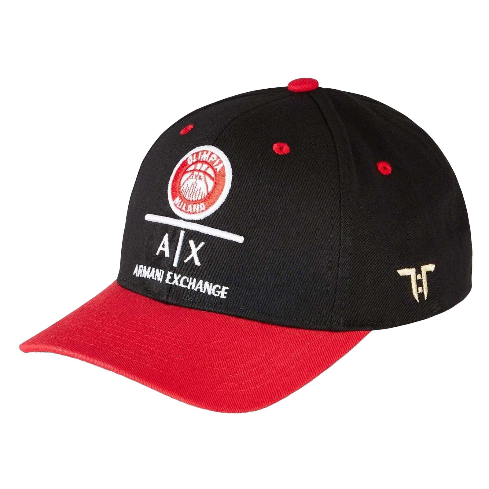 Tokyo Time Tokyo Time Men's AX Olimpia Milano Baseball Cap in Black - 2