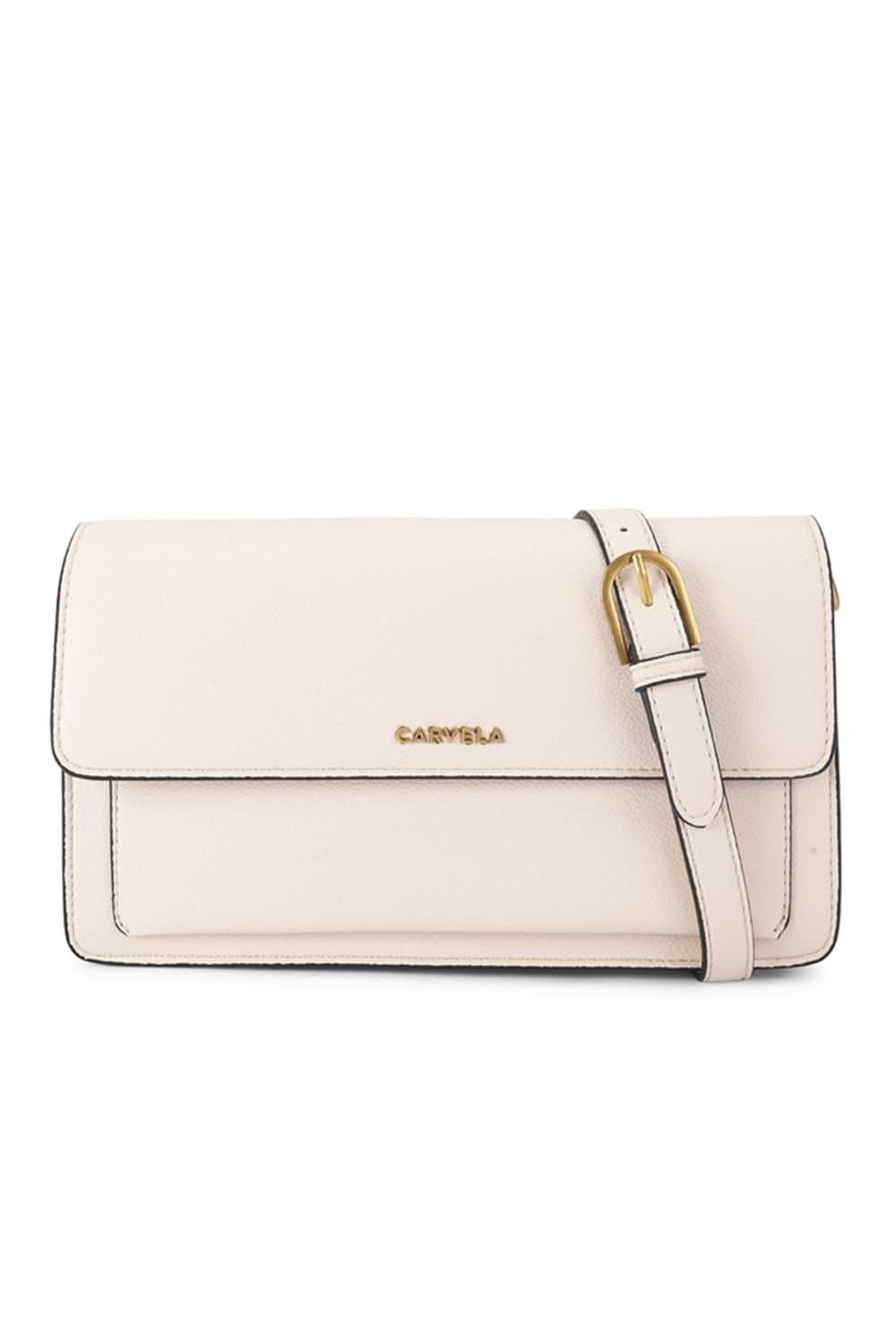 Carvela Carvela Women's 'Fernanda Shoulder Bag' in Cream