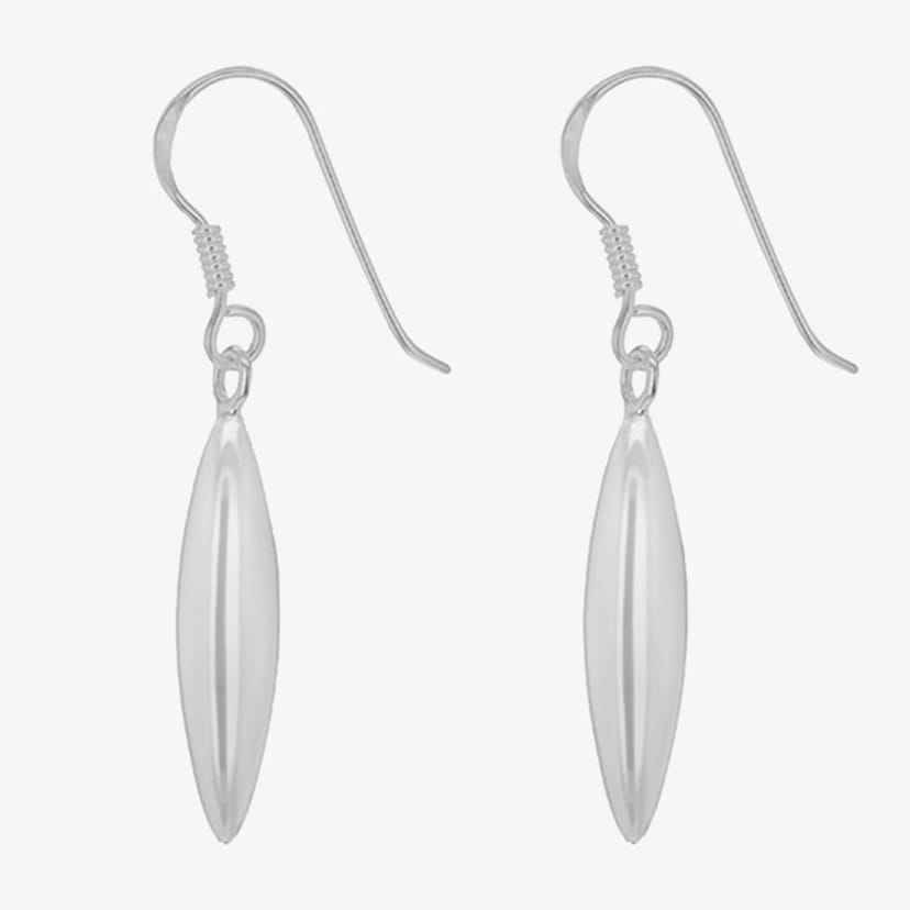 T.H.Baker T.H.Baker Women's Sterling Silver Oblong Dropper Earrings 8.54.0319 - 1