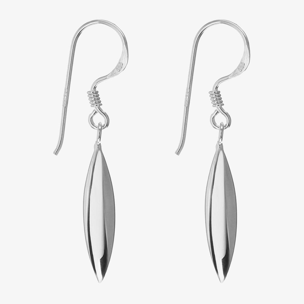 T.H.Baker T.H.Baker Women's Sterling Silver Oblong Dropper Earrings 8.54.0319 - 3