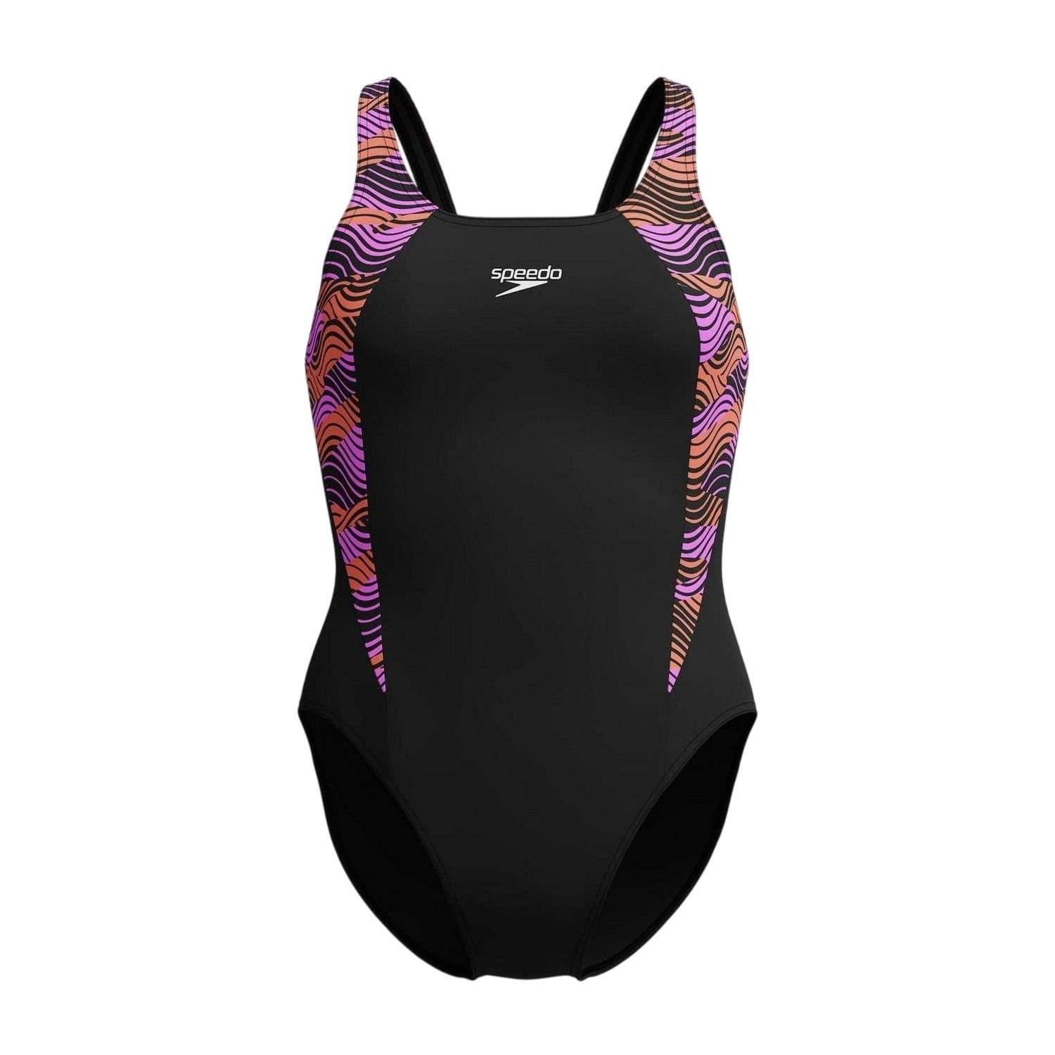 Speedo Speedo Women's Splice One Piece Swimsuit in Black
