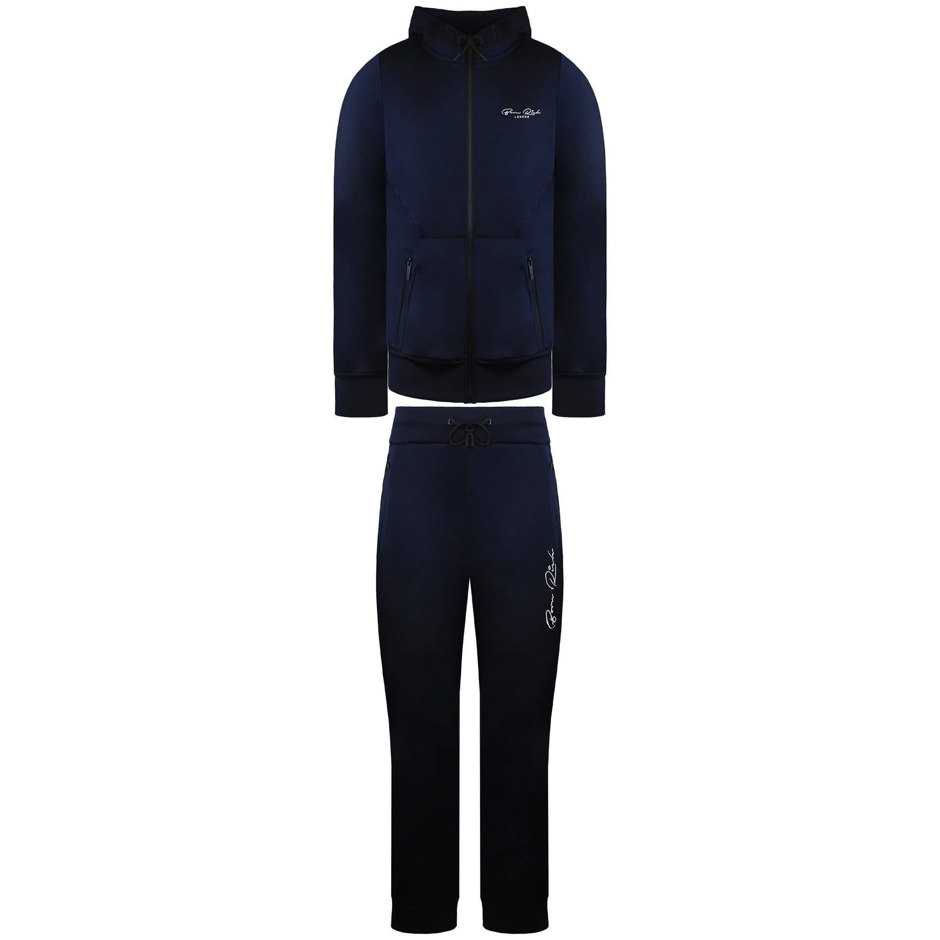 Born Rich Born Rich Men's Agosto Tricot Navy Tracksuit