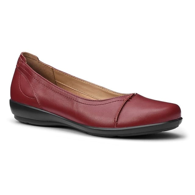 Hotter Hotter Women's 'Robyn II' Ballet Pumps in Dark Red - 2