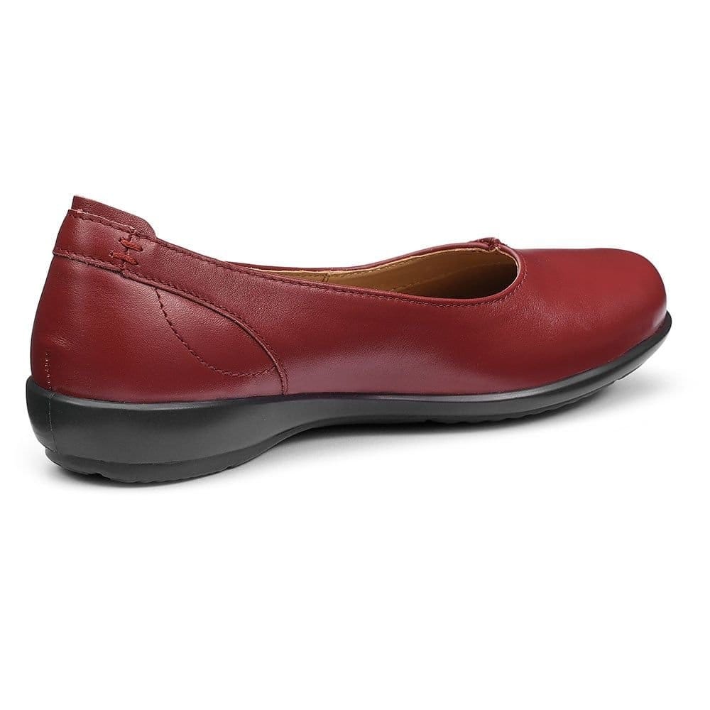 Hotter Hotter Women's 'Robyn II' Ballet Pumps in Dark Red - 4