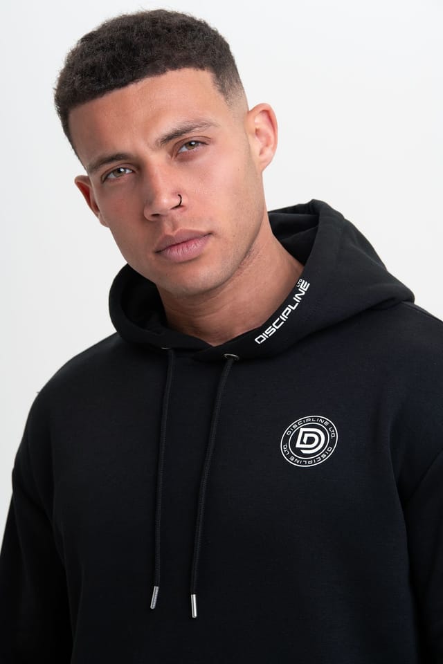 Discipline 365 Discipline 365 Men's Discipline Unisex Hoodie with Pockets in Black - 3