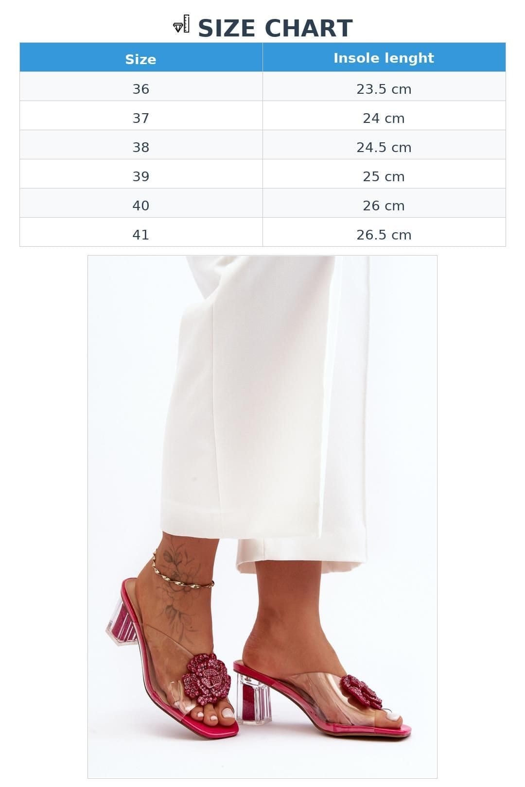 Love Lace Love Lace Women's Transparent Heeled Sandals With Sequin Heel & Jewel Strap in Pink - 4