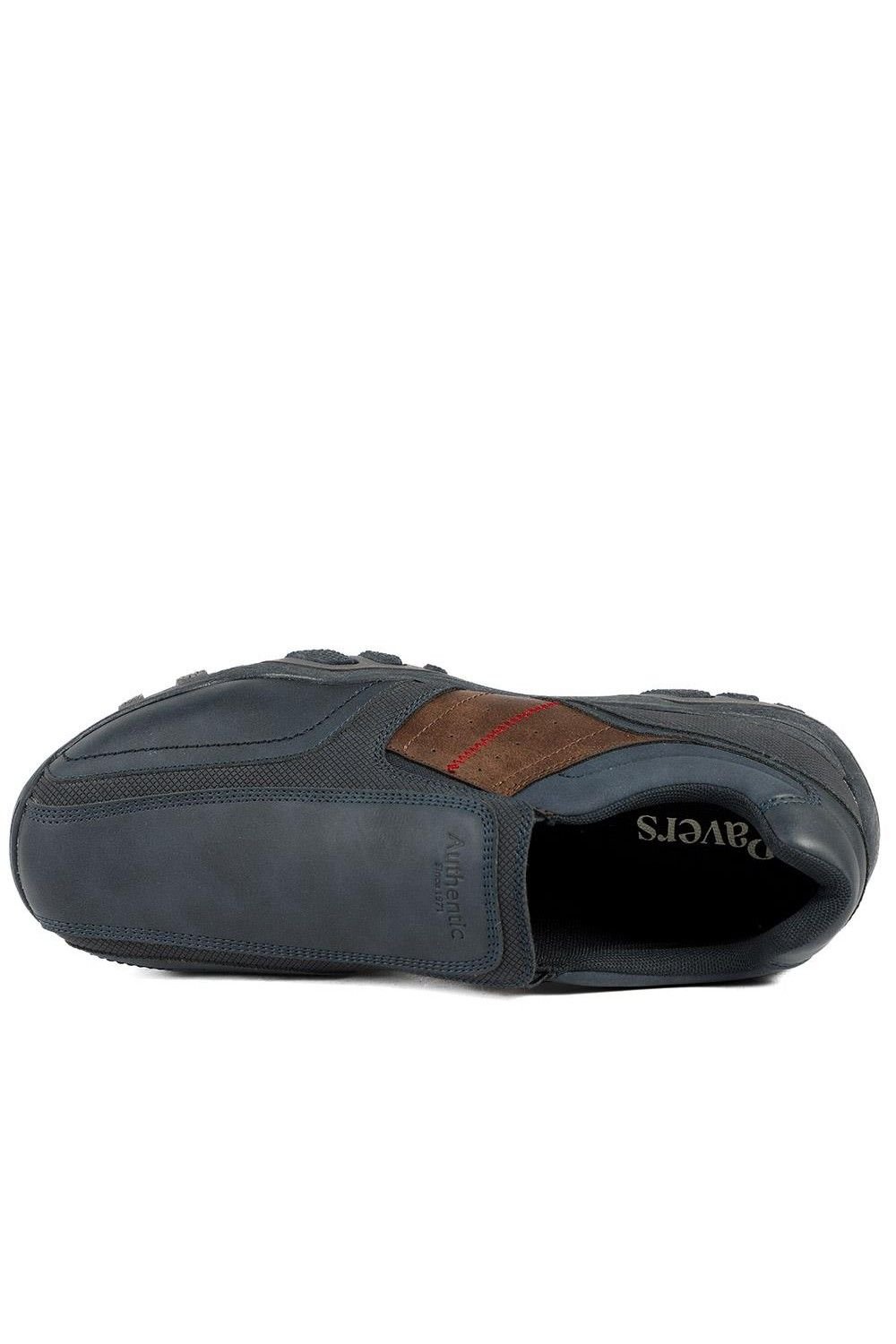 Pavers Pavers Men's Wide Fit Cushioned Slip On Shoes in Navy - 4