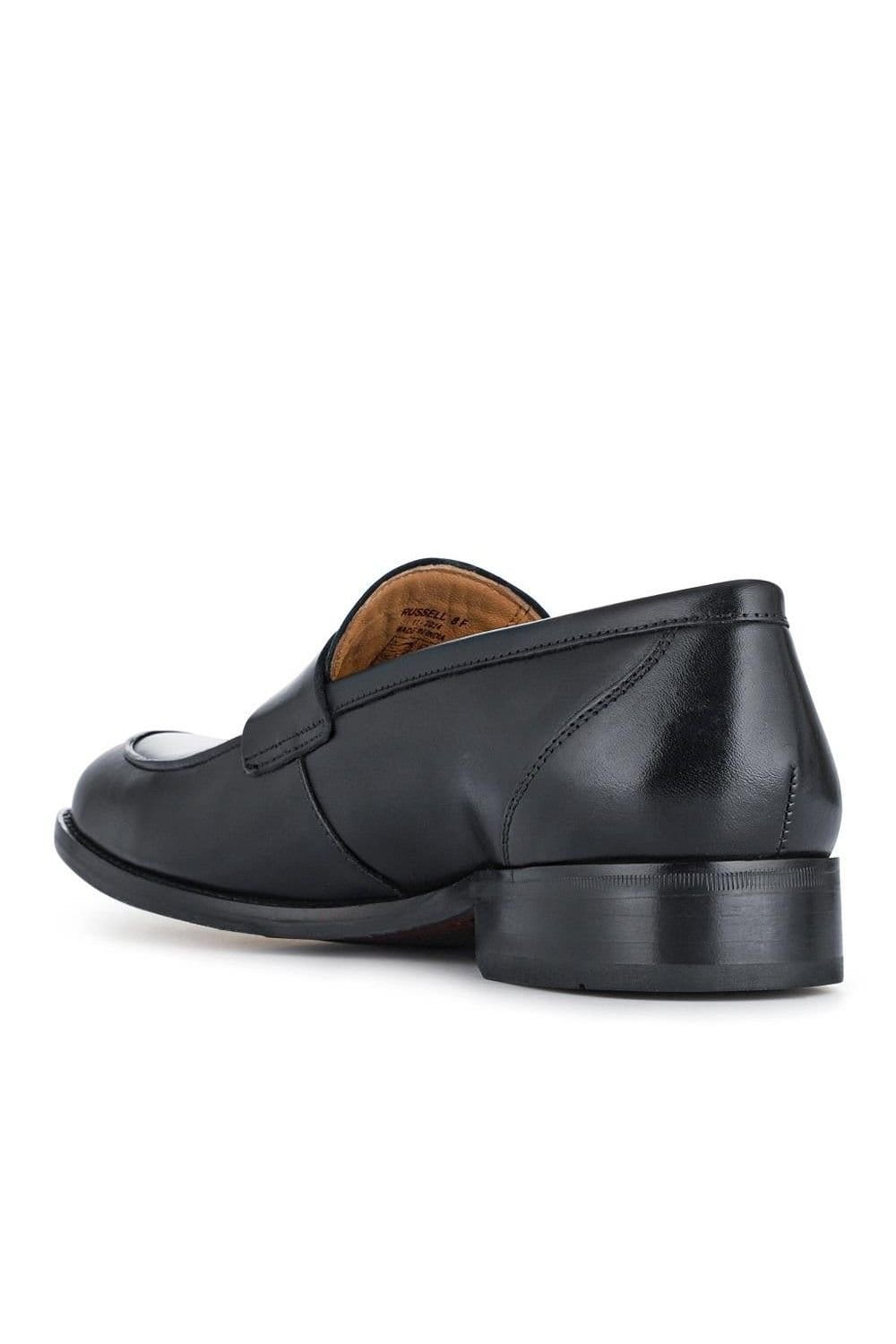 Jones Bootmaker Jones Bootmaker Men's Russell Leather Penny Loafers in Black - 4