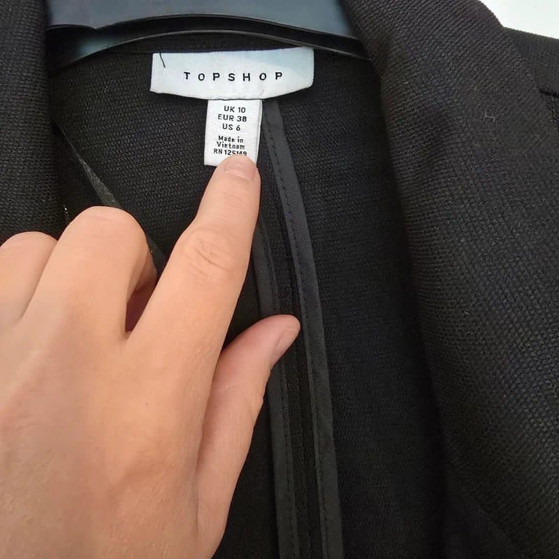 Topshop Black topshop blazer