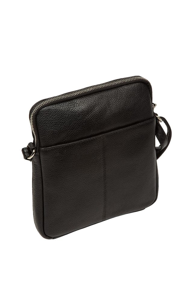 Pure Luxuries London Pure Luxuries London Women's 'Aisling' Leather Cross Body Bag in Black - 3