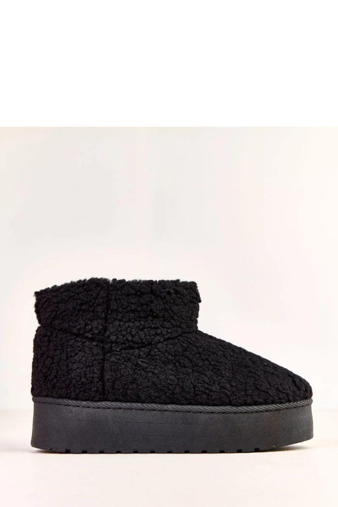 Love Lace Love Lace Women's Slip On Snow Boots with Synthetic Sheepskin Fur Lining in Black - 4