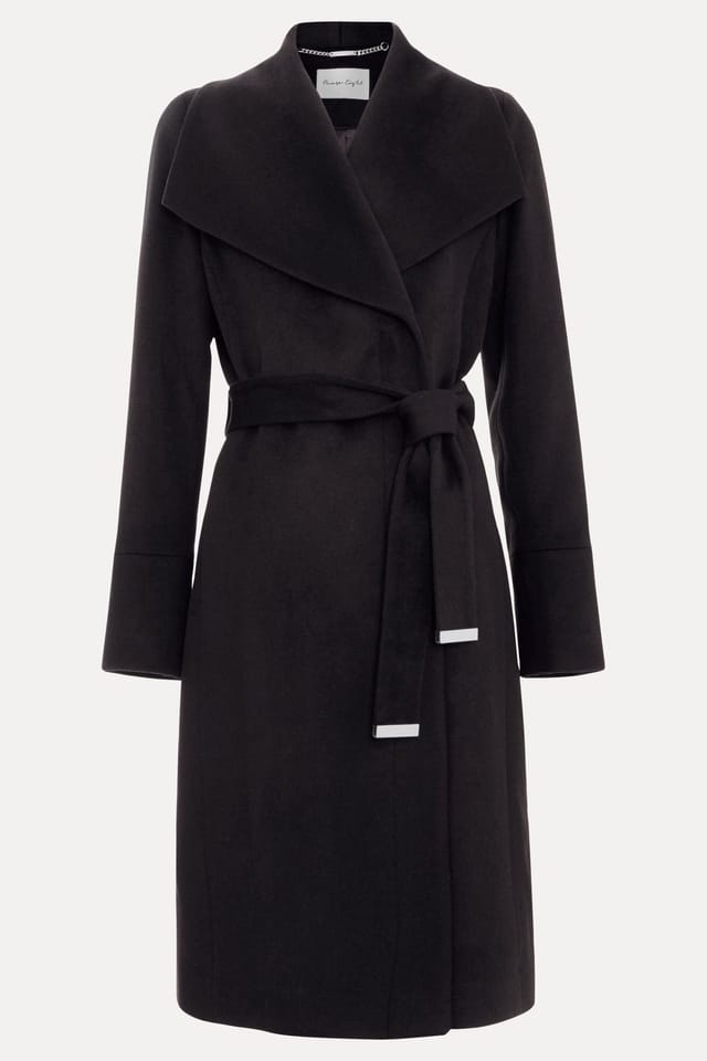 Phase Eight Phase Eight Women's Nicci Belted Wool Coat in Black - 2