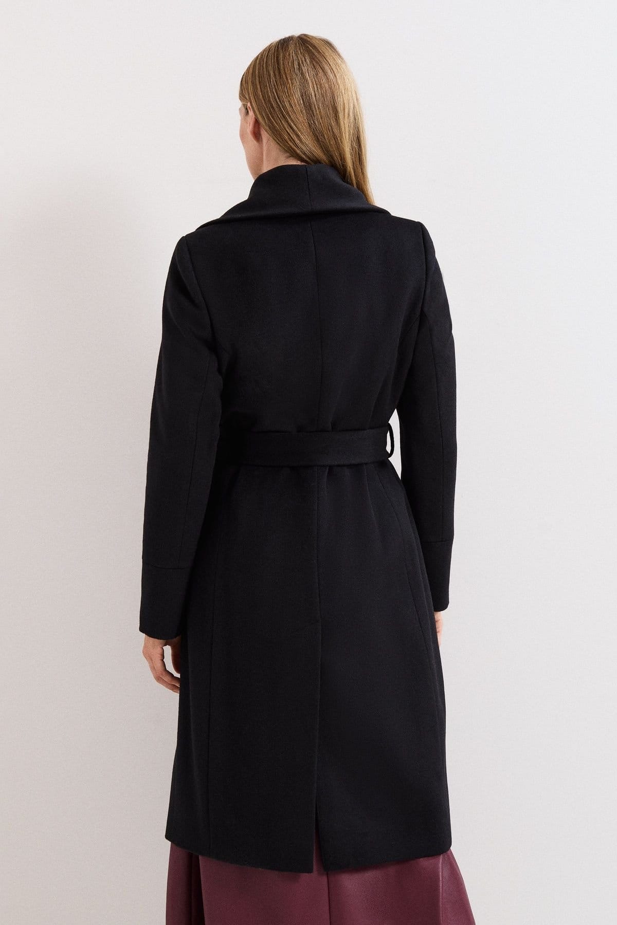 Phase Eight Phase Eight Women's Nicci Belted Wool Coat in Black - 4