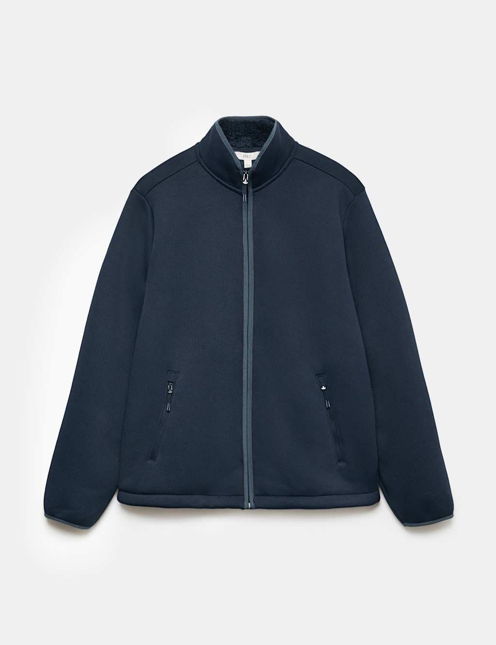 Marks & Spencer M&S Knitted Fleece Jacket Navy