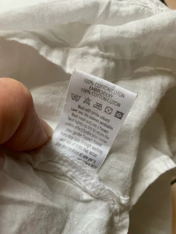 New Look Vintage Y2K embroidered broderie top blouse size 10