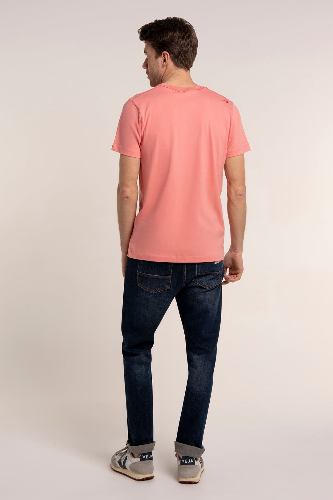 Brakeburn Brakeburn Men's OXENDON T-SHIRT in Pink - 2